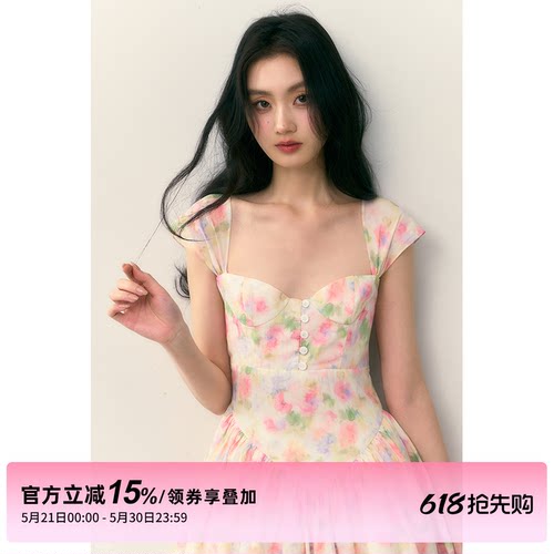 1PSTUDIO彩色碎花连衣裙短裙