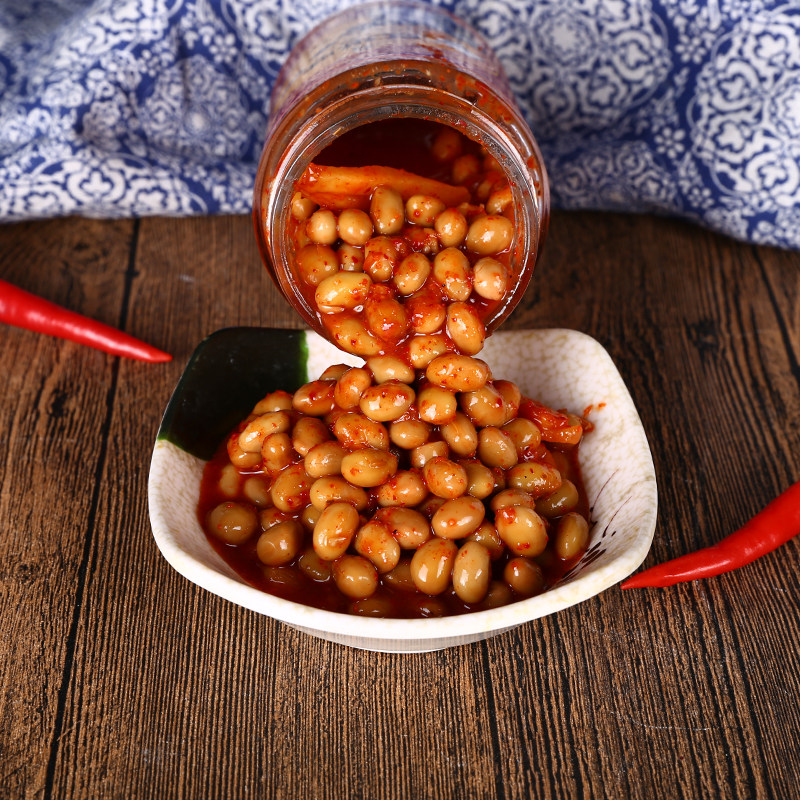 豆得味鲜盐豆400g徐州宿迁邳州农家自制草捂臭豆子盐豆子安徽酱豆