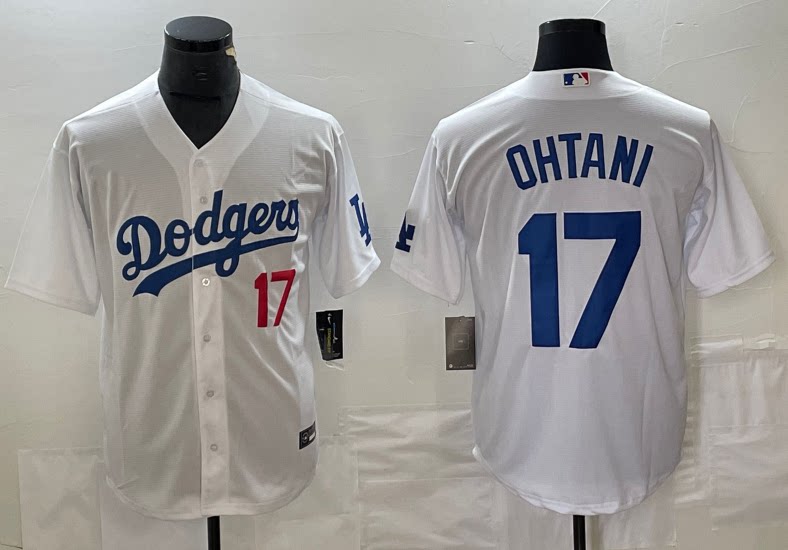 메이저 리그 야구 다저스 다저스 야구 저지 NO. 17 오타니 쇼헤이 OHTANI 남녀 아동복 저지