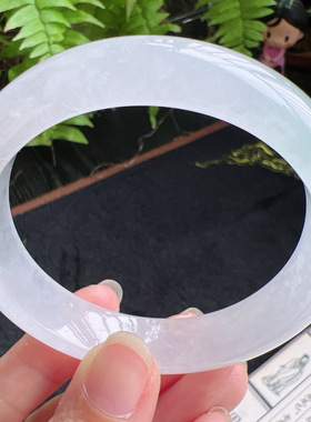 57圈口缅甸天然A货老坑种翡翠手镯玉镯子平洲直供077D0130E