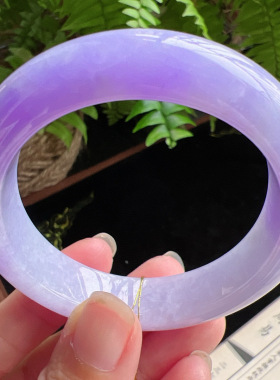 52圈口缅甸天然A货老坑种玉镯平洲翡翠手镯精选编号047D0310E