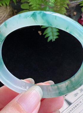 贵妃53圈口缅甸天然A货老坑种玉镯平洲翡翠手镯精选编号04.D0529E