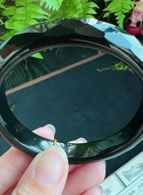 55圈口缅甸天然A货老坑种翡翠手镯玉镯子平洲直供098D0131