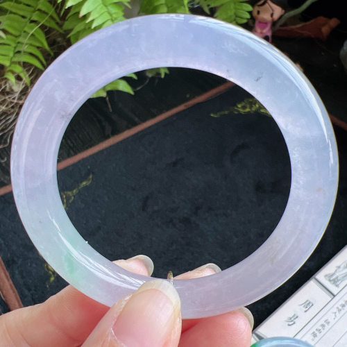 圆条51圈口缅甸天然A货老坑种翡翠手镯玉镯子平洲直供001D0202