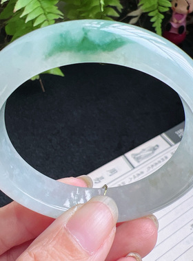 贵妃54圈口缅甸天然A货老坑种翡翠手镯玉镯子平洲直供001D0209