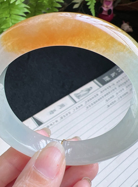 58圈口缅甸天然A货老坑种翡翠手镯玉镯子平洲直供001D0206