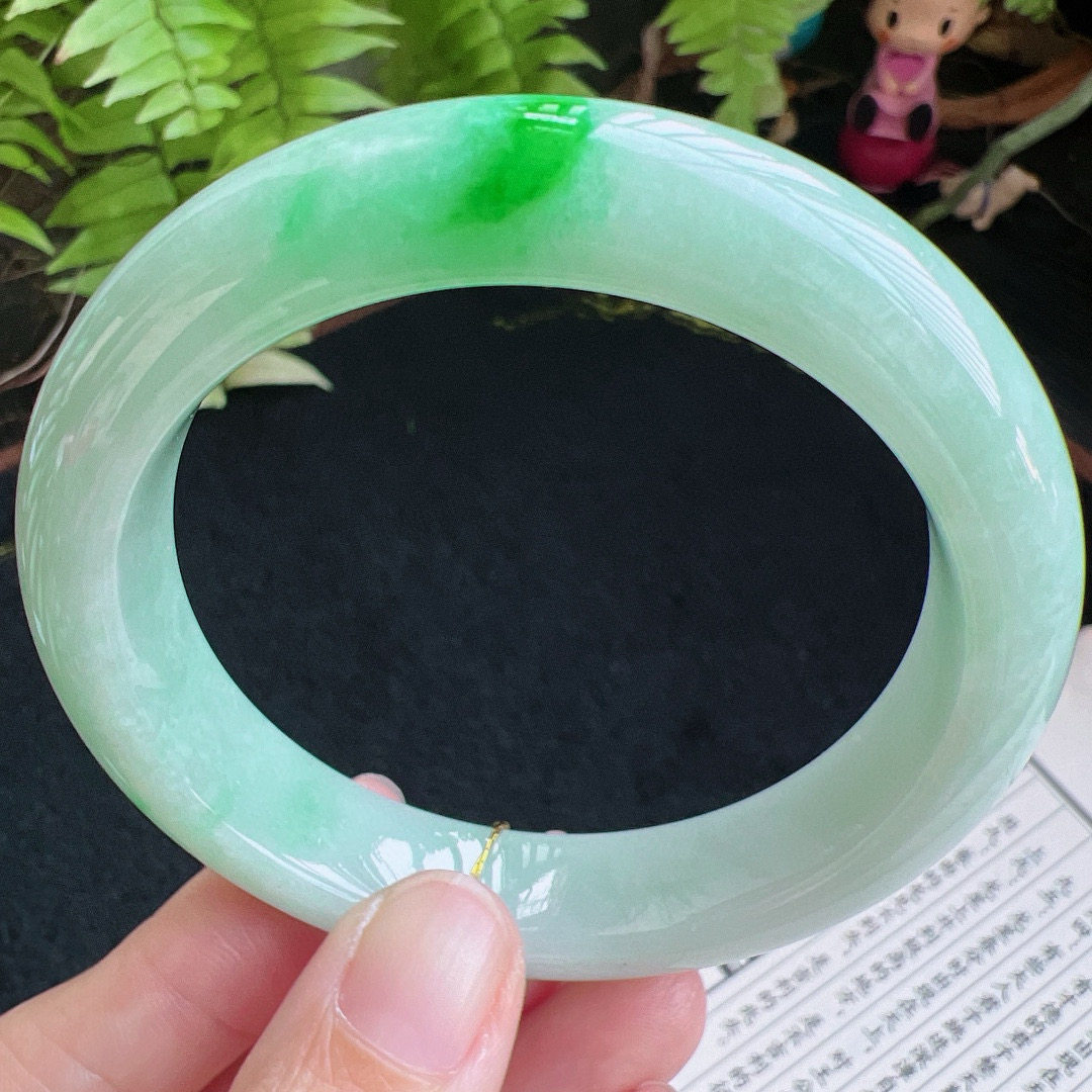 58圈口缅甸天然A货老坑种翡翠手镯玉镯子平洲翡翠手镯精选,珠宝/钻石/翡翠,手镯,淘宝优惠券,粉丝福利购,淘宝优惠卷