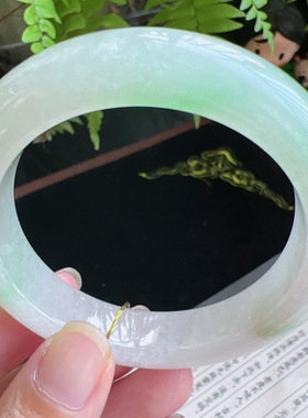 53圈口缅甸天然A货老坑种玉镯平洲翡翠手镯精选编号049D0312E