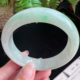 58圈口缅甸天然A货老坑种玉镯平洲翡翠手镯精选编号062D0331E