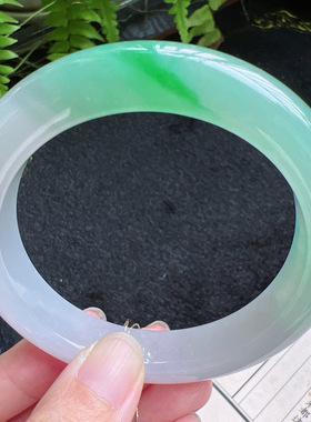 60圈口缅甸天然A货老坑种翡翠手镯玉镯子平洲翡翠手镯精选Hot