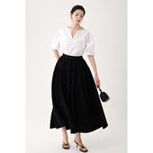 裙半裙气质小个子黑色简约 今年流行漂亮套装 CR半身裙女装 春夏新款