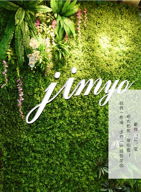 上海安装施工商场超市购物中心户外仿真绿植塑料绿色植物背景墙面