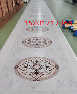 电梯垫子3D图案地胶大理石电梯轿厢垫客梯地垫入户门防滑耐磨水洗