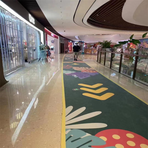 3D定制打印地板定制摩托车地垫休息室洽谈室专用上海安装施工