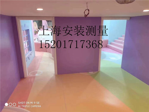 3D定制仿真动物植物王国图案PVC塑胶地板地胶公园海洋馆上海施工