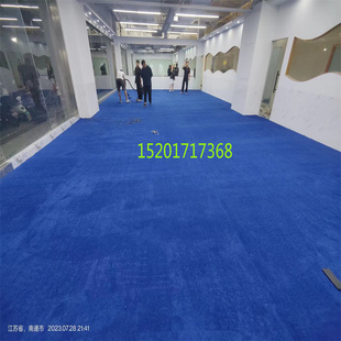 大堂地毯厚丙纶防火阻燃麻将室隔音地垫加厚加绒接待室地毯定制