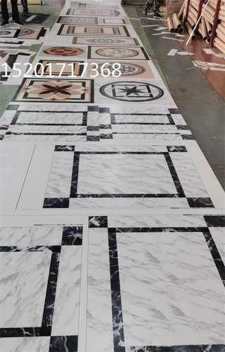 图案满铺耐磨防木纹石纹地胶垫家用电梯小区洗浴中心地胶定做多色