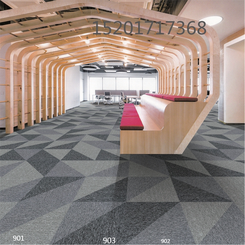 巨东加厚拼接TB90商用办公室会议室活动书房酒店PVC地毯50*50cm
