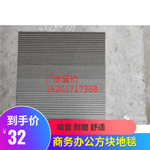 商用电影院办公室酒店商场包间环保耐磨隔音怡发LQ3方块地毯50*50
