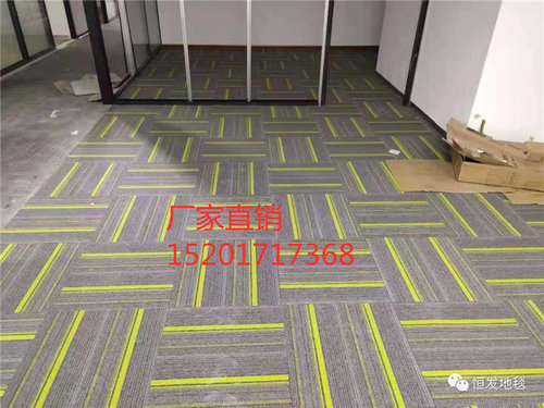 恒发LQ*FQ29办公室地毯拼接方块毯商用酒店公馆别墅简约现代地毯