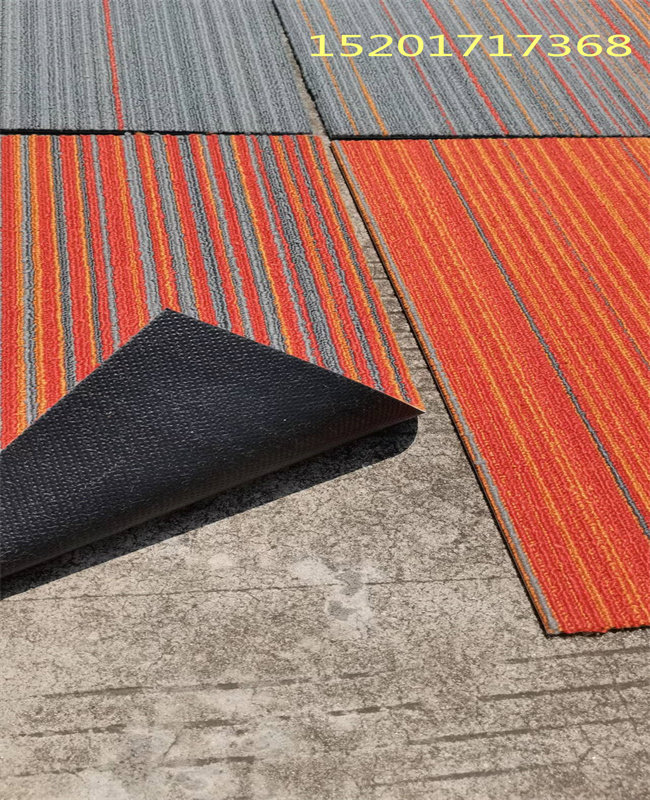 耐磨防滑道成极光方块渐变办公地毯丙纶系列地毯50x50cm上海安装