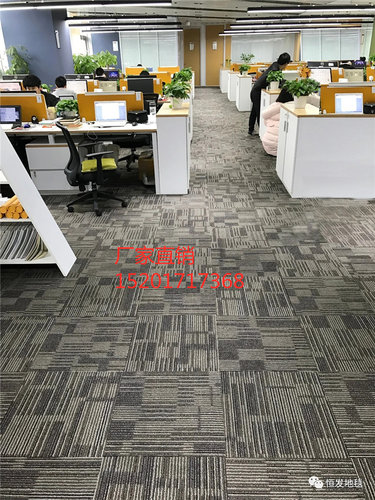 台球室写字楼会议室培训班酒店地毯恒发LT30方块地毯耐磨隔音上海