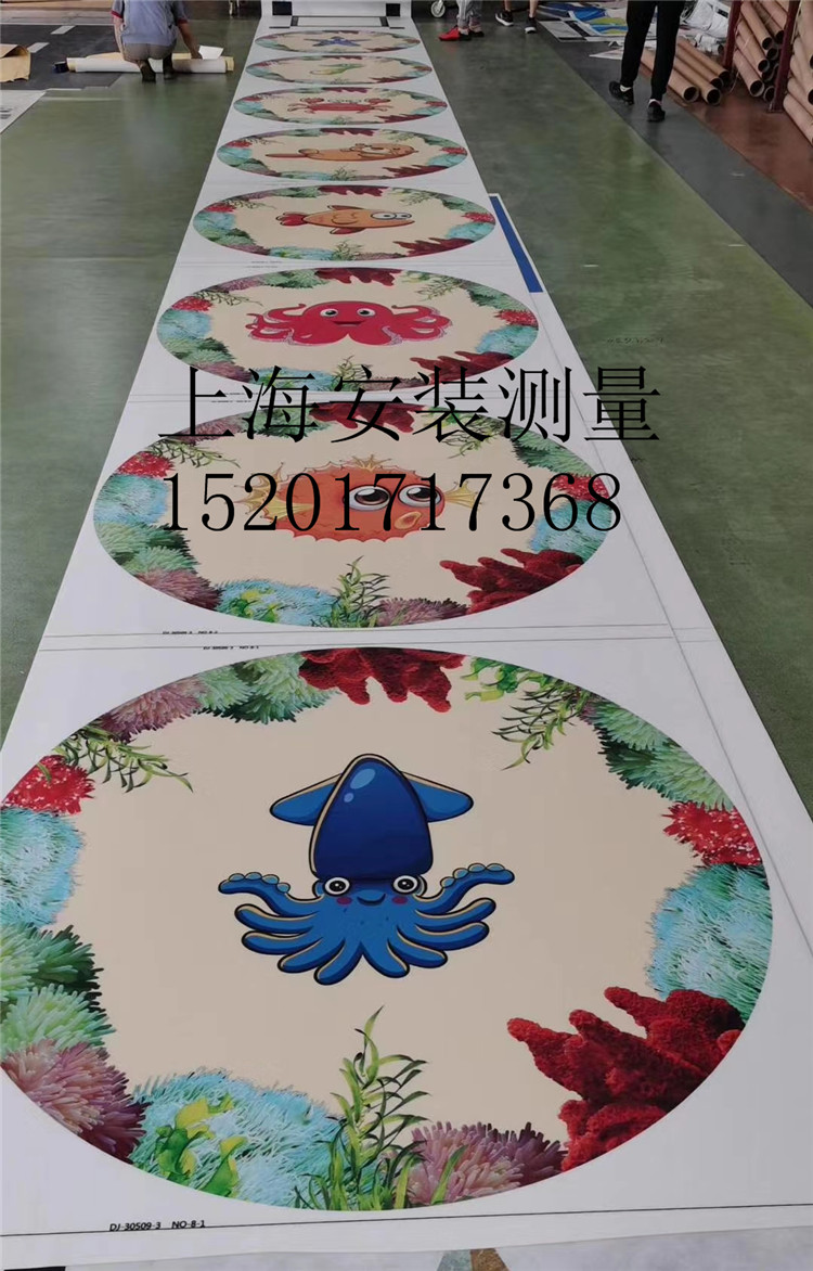 定制3D地胶地面装饰防滑耐磨阻燃PVC塑胶地板商场俱乐部游戏大厅