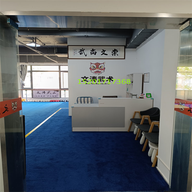 蓝色加厚10-12mm厚弯头纱地毯B1级阻燃办公室武术馆大面积整铺4米,家居饰品,家饰软装搭配套装,淘宝优惠券,粉丝福利购,淘宝优惠卷