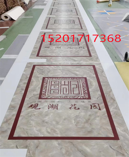 电影院电梯轿厢地垫大理石来图定制图案logoPVC地胶任意图案地板