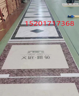 电梯垫子3D图案地胶大理石电梯轿厢垫客梯地垫入户门防滑耐磨水洗