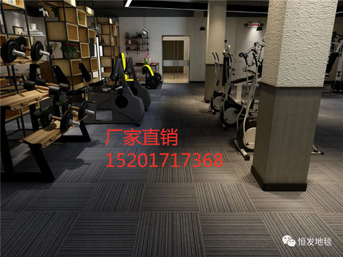 方块恒发LK1拼接地毯满铺写字楼工作室桌球厅耐磨静音降噪环保 - 封面