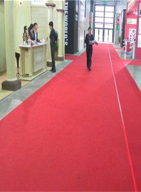 黑灰色纯色拉绒地毯商用展会庆典活动满铺拍摄背影宝蓝色拉绒地毯