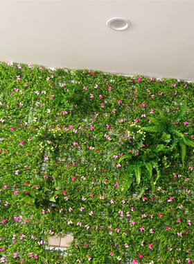 仿真植物墙绿化植物墙面装饰植物墙背景绿植墙绿色壁挂室内植物墙