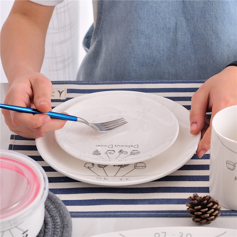 餐具日式陶瓷盘子家用菜盘早餐盘