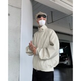 MA406-P70春秋季小众解构立领设计皮夹克男复古设计机车外套短款，男装夹克，星座1611A