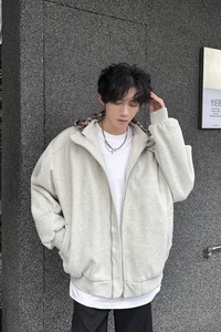 MA706-P90美式秋冬季380克加厚格子连帽棉服复古街头拉链上衣外套图片