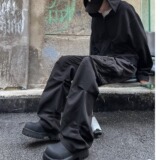 MA673-P50美式复古褶皱多口袋工装裤高街机能宽松休闲裤，男装休闲裤，星座1611A