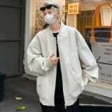MA714-P55新款大牛津复合双层复古时尚休闲宽松纯色棒球服外套，男装夹克，星座1611A