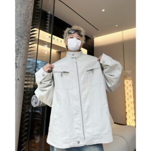 MA764-P75cleanfit水洗牛仔外套款美式复古立领工装哈灵顿夹克图片