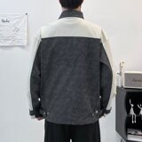 MA659-P78美式复古磨砂皮衣外套高级感pu皮骑行服潮牌痞帅皮夹克，男装夹克，星座1611A