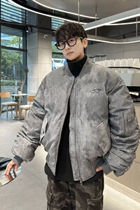 MA686-P90时尚复古废土风设计飞行服棒球服美式高街嘻哈外套夹克图片