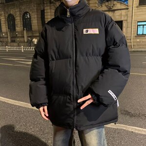 MA692-P85潮牌美式复古字母面包棉服男冬季情侣高街棉衣外套图片
