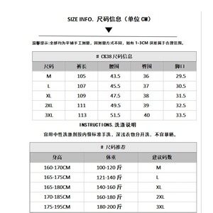MA481-P52塔丝隆防水复古休闲裤潮流百搭工装裤阔腿拖地长裤秋季图片