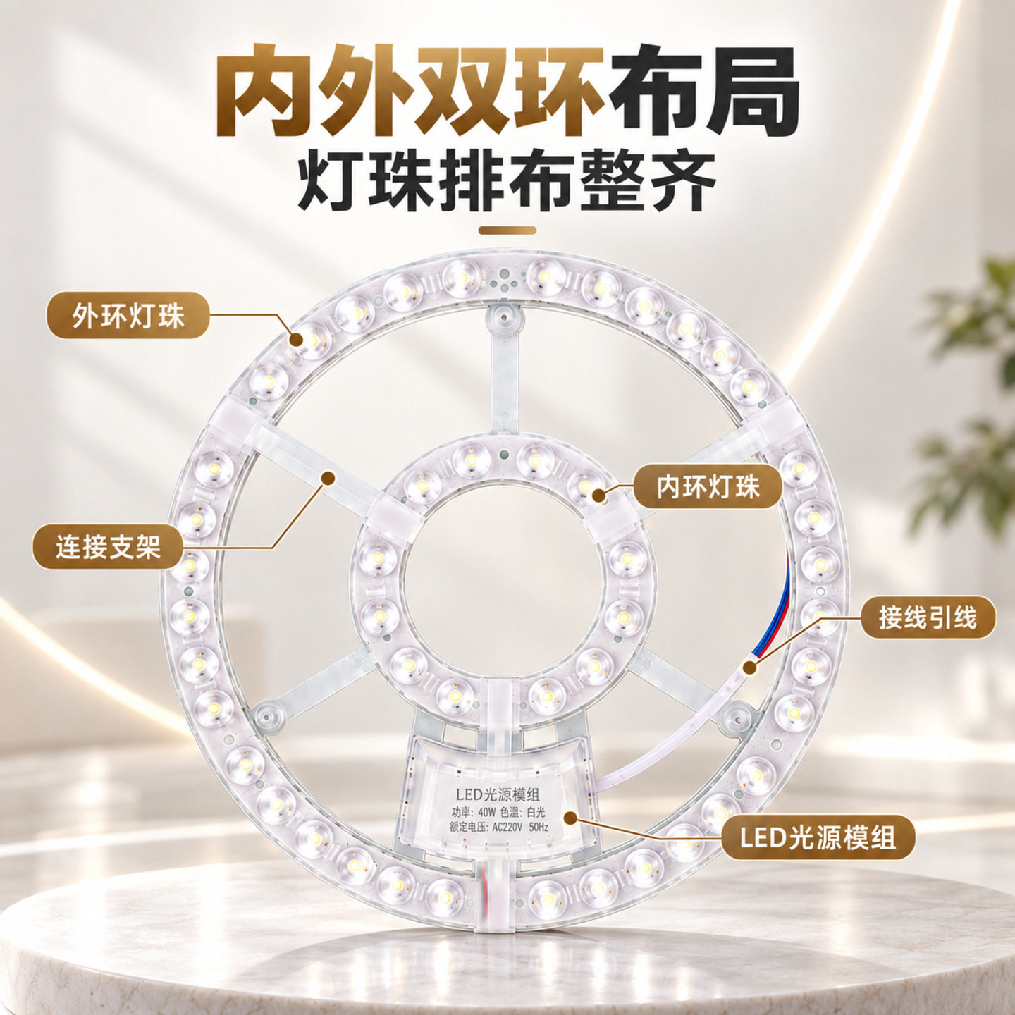 超亮吸顶灯改造灯板LED替换灯芯