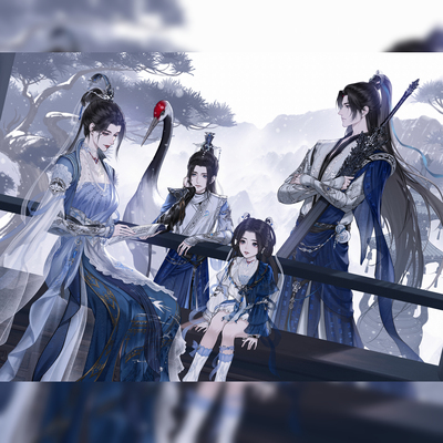 【解星辰】剑网3纯阳同人周边【山雪来时】吧唧色纸明信片小卡