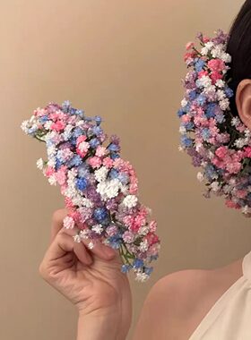 刘亦菲同款满天星花朵发夹发簪