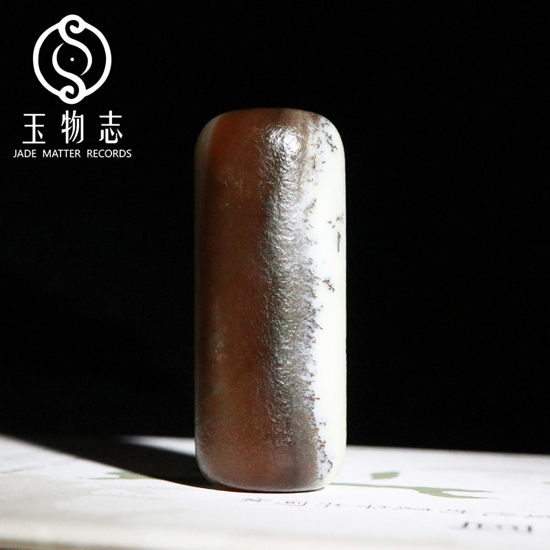 和田玉籽料糖玉糖沁三色特色料复古老光大勒子天珠挂件吊坠玉物志