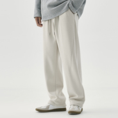 美式 高街弯刀休闲裤 子男秋冬宽松潮牌运动卫裤 PKL 重磅垂感直筒裤