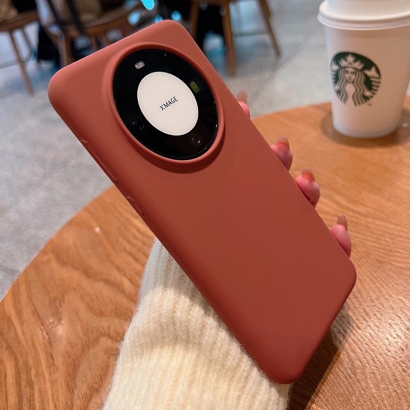 软糯手感焦糖棕华为mate80pro手机壳新款液态硅胶适用mate70pro+软壳mate50全包边mate40pro镜头防摔耐脏60rs