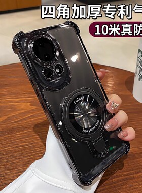 适用华为nova12pro手机壳新款nova13磁吸支架nova14Ultra四角气囊活力版防摔15pro软壳男女9透明保护套高级感